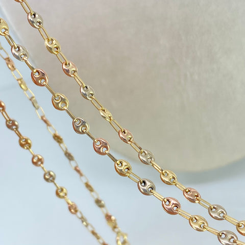 Cadena GC Tres oros 18k 4,50 Gr / 3,3 mm / 45 Cm *