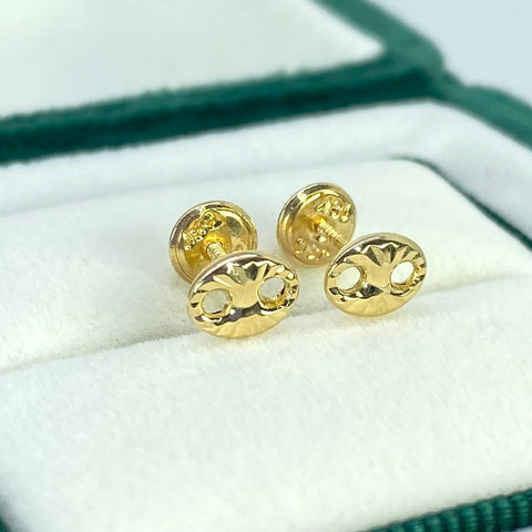 Topos GC Diamantados Oro amarillo 18k 0,66 Gr / 5,2 mm  *