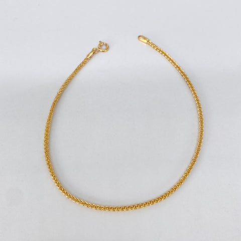 Pulso ● Franco Oro amarillo 18k +2 / 1,35 Gr / 1,7 mm / 20,6 Cm *
