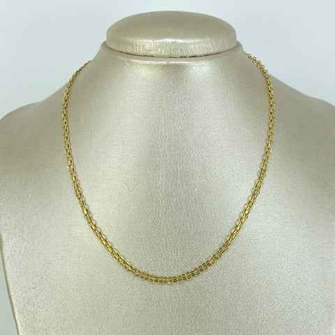 Cadena ● China Oro amarillo 18k 3,74 Gr / 3,1 mm / 40 Cm *