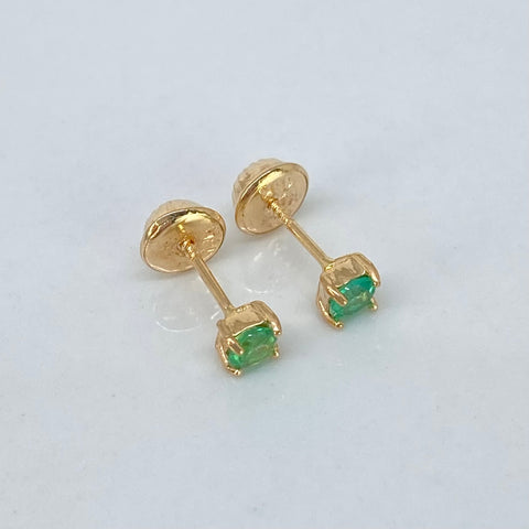 Topos Esmeraldas 28PTS Oro amarillo 18k 0,6 Gr / 3,3 mm *