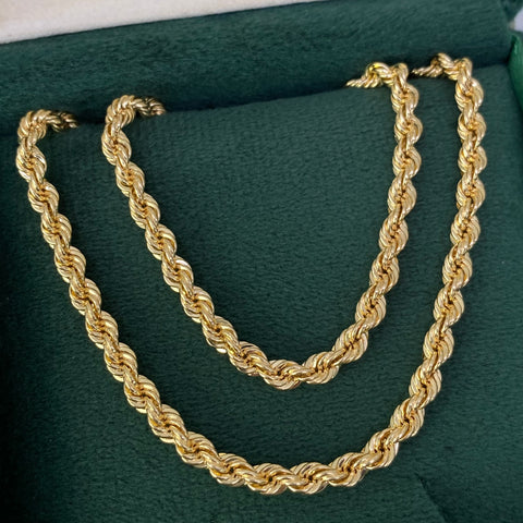 Cadena ● Lazo Oro amarillo 18k +1 / 12,12 Gr / 3,7 mm / 60 Cm †