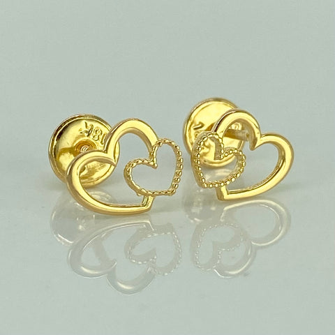 Topos Corazones Oro amarillo 18k 0,68 Gr / 8,1 mm