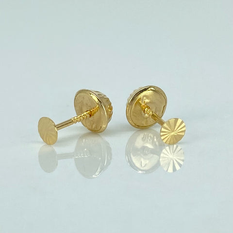 Topos Circulo Diamantado Oro amarillo 18k 0,4 Gr / 3,2 mm