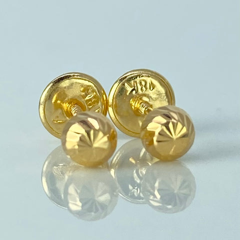 Topos Bolas Diamantadas Oro amarillo 0,52 Gr / 4 mm
