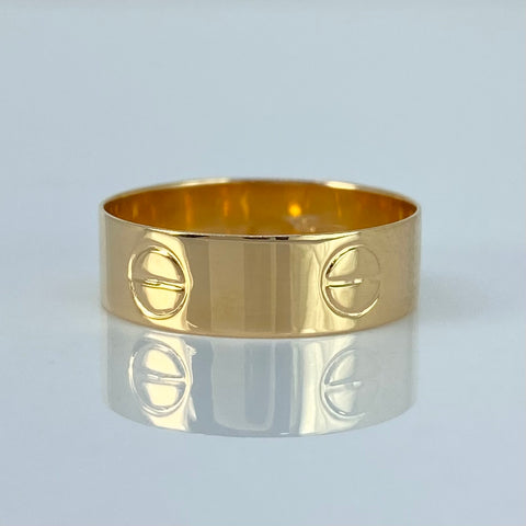 Anillo Tornillos CT Oro amarillo / Talla 7 1/4 / 1,77 Gr
