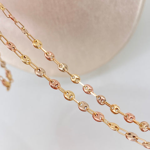 Cadena GC Tres oros 18k 4,92 Gr / 3,3 mm / 45 Cm *