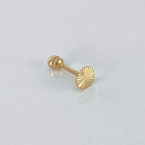Piercing Circulo Diamantado / Oro Amarillo 18k (Joya) / 4mm / 0,3gr / 1cm / (Oreja) *