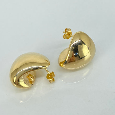 Candongas ● Lisas Oro amarillo 18k +3 / 4,45 Gr / 2 Cm