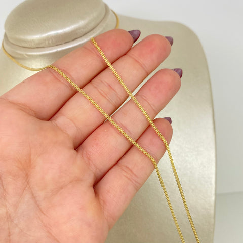 Cadena ● China Oro amarillo 18k 3,3 Gr / 1,4 mm / 60 Cm *