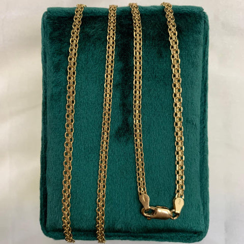 Cadena China Italy Oro Amarillo 18k /12,3 Gr 3 MM/ 60 Cm