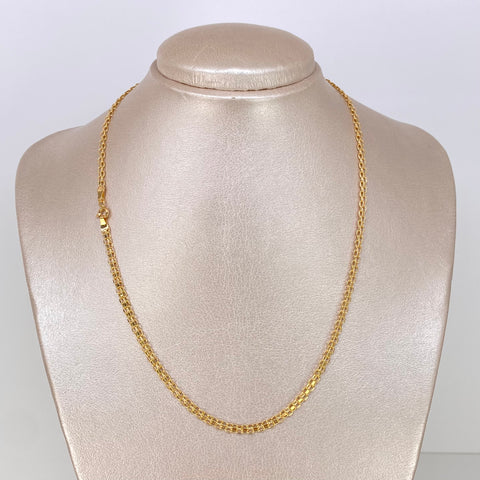 Cadena ● China Oro amarillo 18k 4,45 Gr / 3,3 mm / 45 Cm *