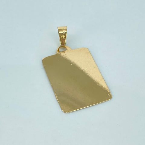 Dije Placa Rectangular Oro amarillo 1,15 Gr / 2,8 Cm *