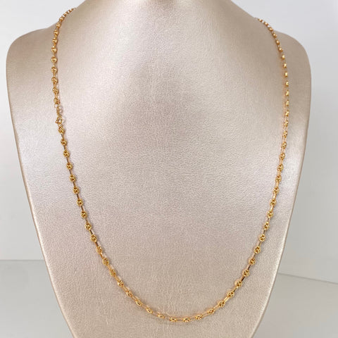 Cadena GC Diamantado Oro amarillo 18k 7,00 Gr / 3,3 mm / 60 Cm