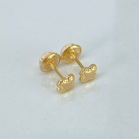 Topos Flor Bordados Oro amarillo 0,43 Gr / 4,3 mm *