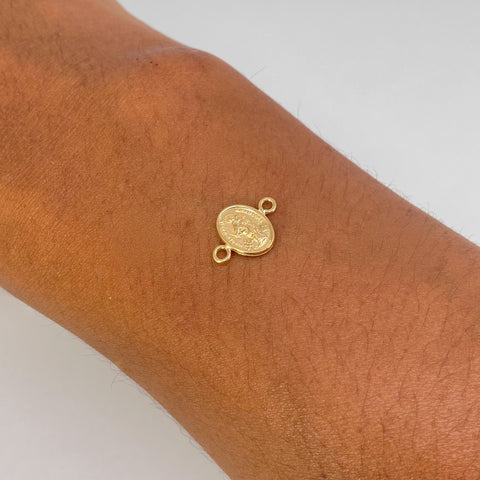 Herraje Virgen Maria Auxiliadora Oro amarillo 0,5 Gr / 1,2 Cm