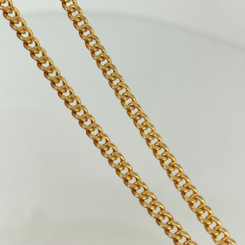 Cadena ● Cubana Oro amarillo 18k 6,88 Gr / 2,9 mm / 60 Cm *