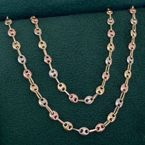 Cadena GC Tres oros 18k 4,50 Gr / 3,3 mm / 45 Cm *