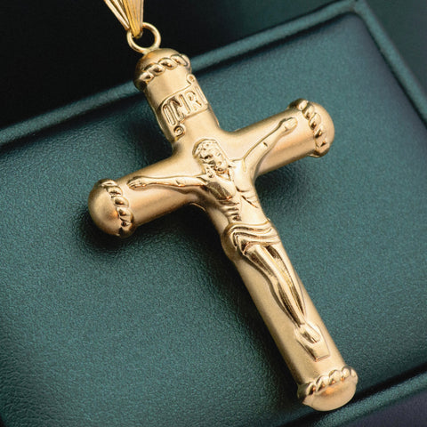 Dije Cruz Oro amarillo 18k 5 Gr / 6,3 Cm  †