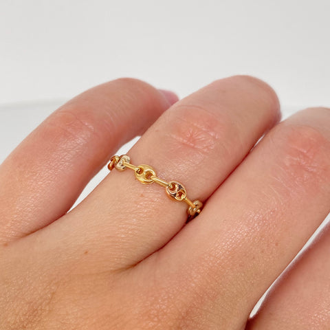 Anillo GC Lisos Tres oros / Talla 6 1/2 / 0,62 Gr / 3,3 mm *