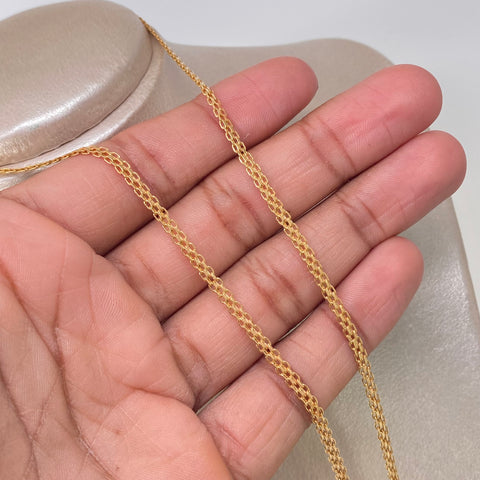 Cadena ● China Oro amarillo 18k 4,55 Gr / 3,2 mm / 50 Cm †