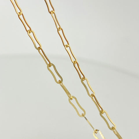 Cadena ● Cajon Oro amarillo 18k 2,78 Gr / 2 mm / 50 Cm †