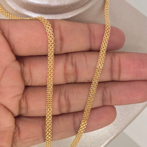 Cadena ● China Oro amarillo 18k 4,52 Gr / 3,5 mm / 45 Cm