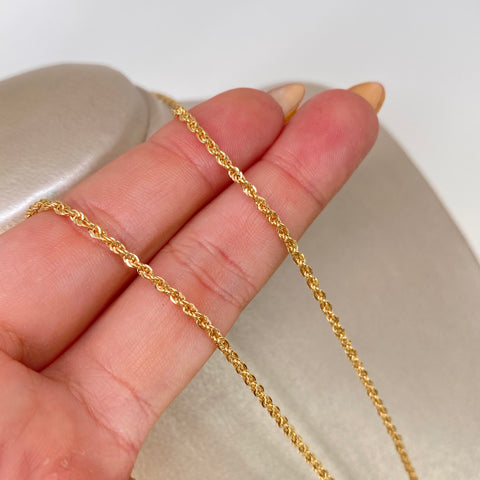 Cadena ● Lazo Oro amarillo 18k +1 / 2,26 Gr / 2 mm / 50 Cm †