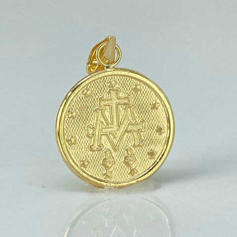 Dije Virgen Milagrosa Oro amarillo 18k 1,22 Gr / 2,5 Cm *