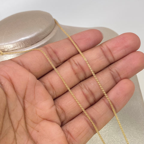 Cadena ● China Oro amarillo 18k 2,75 Gr / 1,4 mm / 50 Cm †