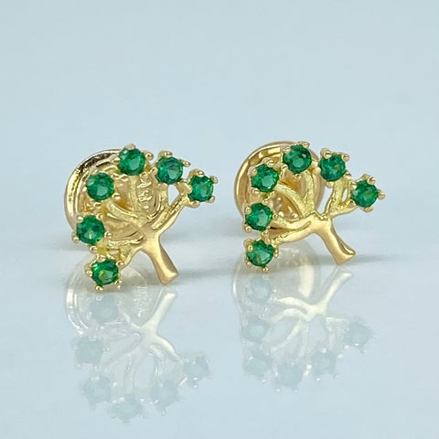 Topos Arbol Circones Verdes Oro amarillo 0,75 Gr / 8,6 mm