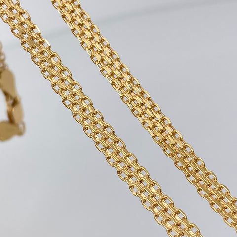 Cadena ● China Oro amarillo 18k 6,5 Gr / 4,2 mm / 50 Cm †