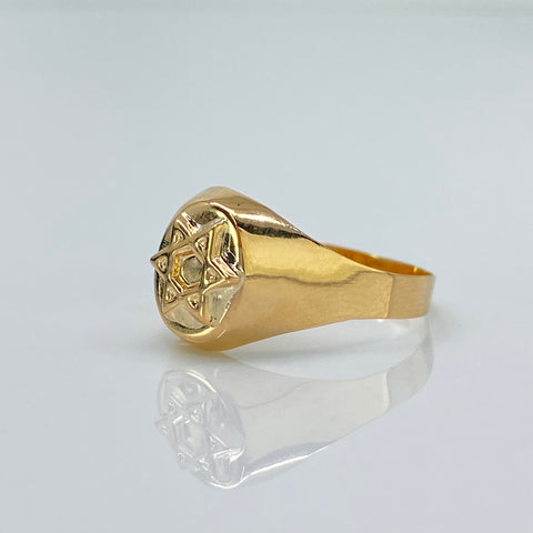 Anillo Estrella De David Oro amarillo 18k / Talla 6 / 1,30 Gr