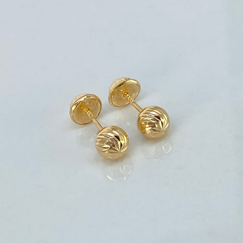 Topos Bolas Diamantadas Oro amarillo 0,6 Gr / 5 mm *