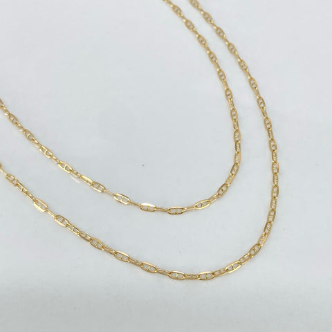 Cadena ● GC Italy Oro amarillo 18k +1 / 2,18 Gr / 1,4 mm / 50 Cm