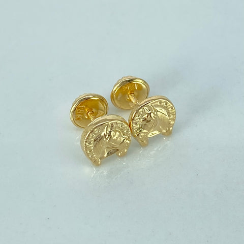 Topos Herradura Caballo Oro amarillo 0,65 Gr / 7 mm *