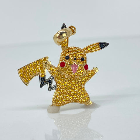 Dije Caricatura Circones Amarillos Negros Oro amarillo 18k 5,38 Gr / 3,5 Cm  *