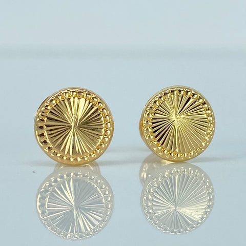 Topos Circulo Diamantado Oro amarillo 18k 0,98 Gr / 8,2 mm  *