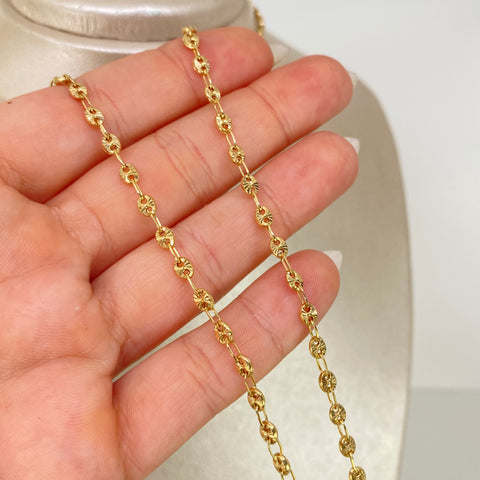 Cadena GC Diamantado Oro amarillo 18k 7,82 Gr / 3,3 mm / 60 Cm *