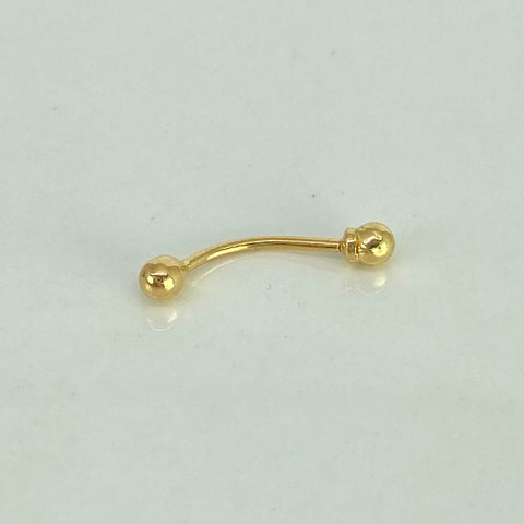 Piercing Bola / Oro Amarillo 18k (Joya) / 0,35gr / 3mm / (Ombligo)