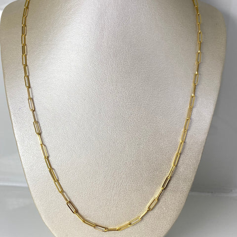 Cadena Italy Cajón Oro amarillo 18k 6,06 Gr / 2,9 mm / 61,5 Cm *
