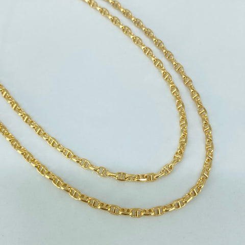 Cadena ● GC Italy Oro amarillo 18k +1 / 3,8 Gr / 2,6 mm / 45 Cm *v