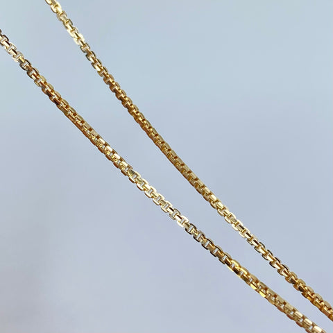 Cadena ● Veneciana Oro amarillo 18k +1 / 3,22 Gr / 1 mm / 40 Cm