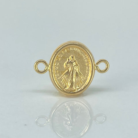 Herraje Jesus De La Misericordia Oro amarillo 18k 0,62 Gr / 1,6 Cm *