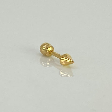 Piercing Punta Flecha / Oro Amarillo 18k (Joya) / 0,32gr / 3mm / (Oreja) *