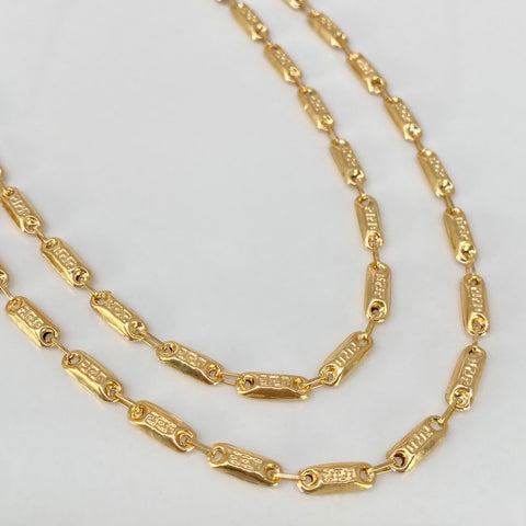 Cadena Rustica Eslabones VS Oro amarillo 18k 8,00 Gr / 60 Cm *