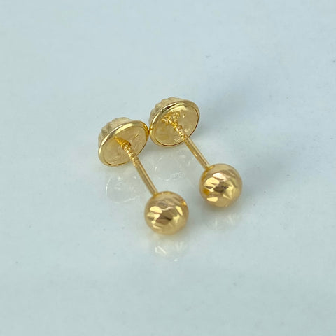 Topos Bolas Diamantadas Oro amarillo 0,52 Gr / 4 mm