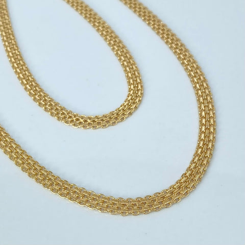 Cadena ● China Oro amarillo 18k 15,28 Gr / 4,6 mm / 60 Cm †