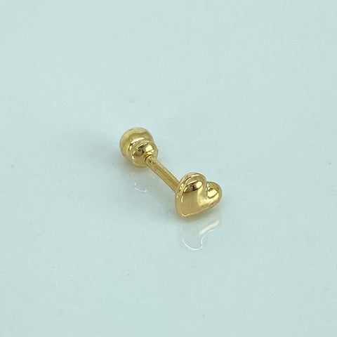 Piercing Corazon / Oro Amarillo 18k (Joya) / 0,3gr / 1.1cm / (Oreja) *