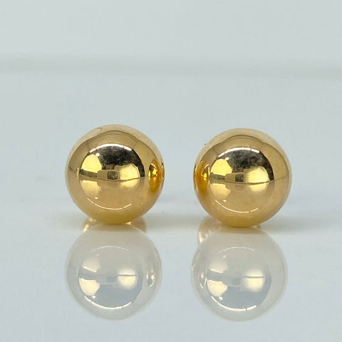 Topos Bola Lisa Oro amarillo 18k 0,8 Gr / 8 mm